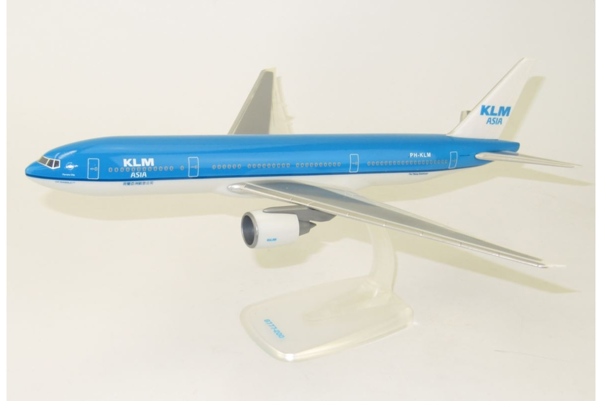 Boeing 777-200 KLM Asia repülőgép modell