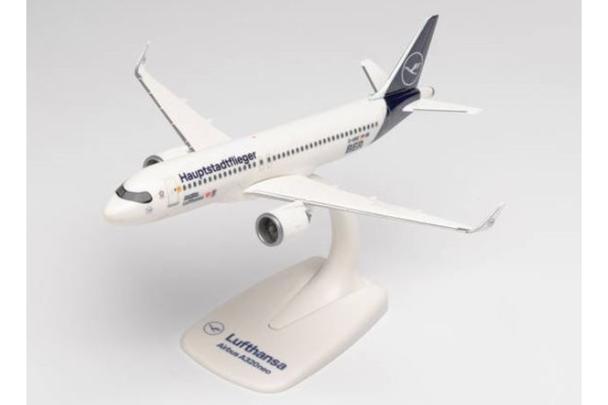 Airbus A320neo Lufthansa "Hauptstadtflieger" repülőgép modell D-AINZ