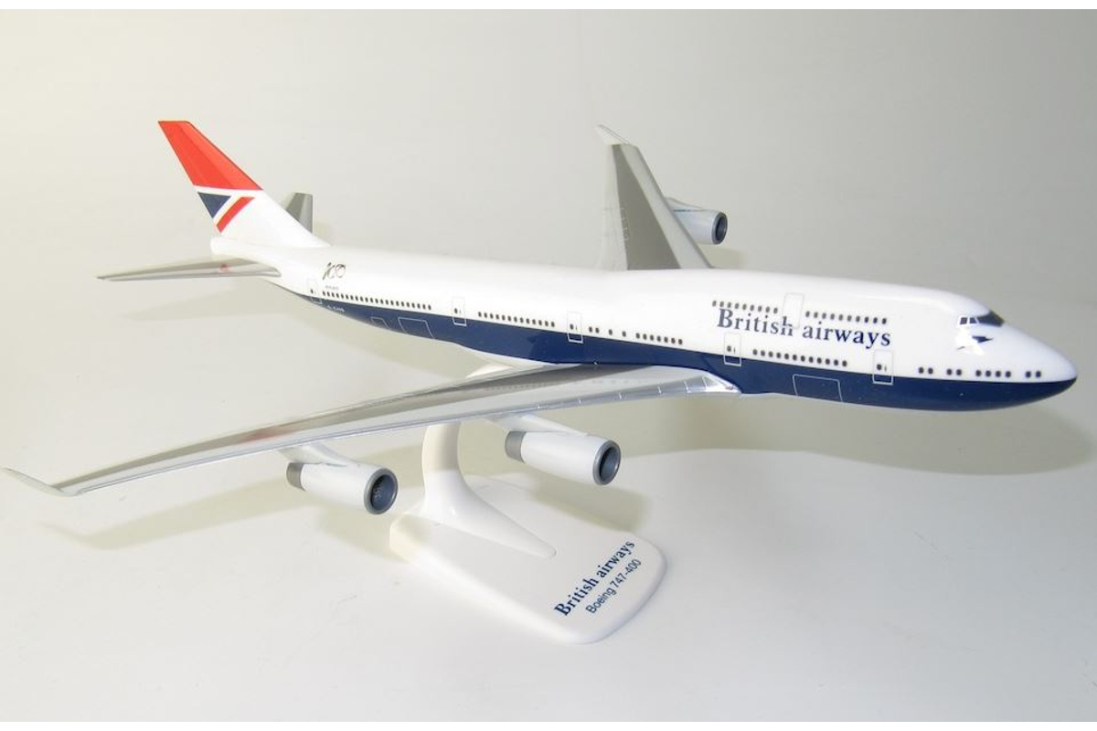 Boeing 747-400 British A. Negus "100 year anniversary" modell