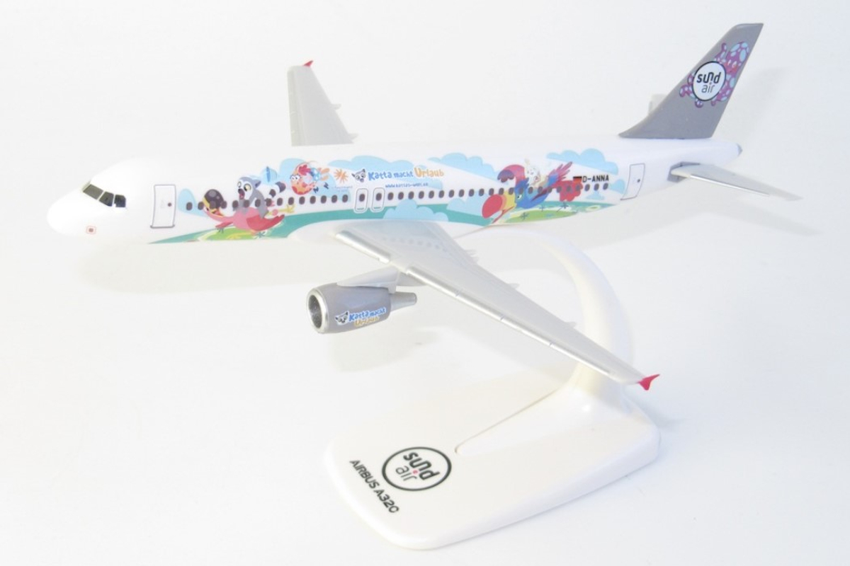 Airbus A320 Sundair Katta Macht Urlaub livery modell D-ANNA
