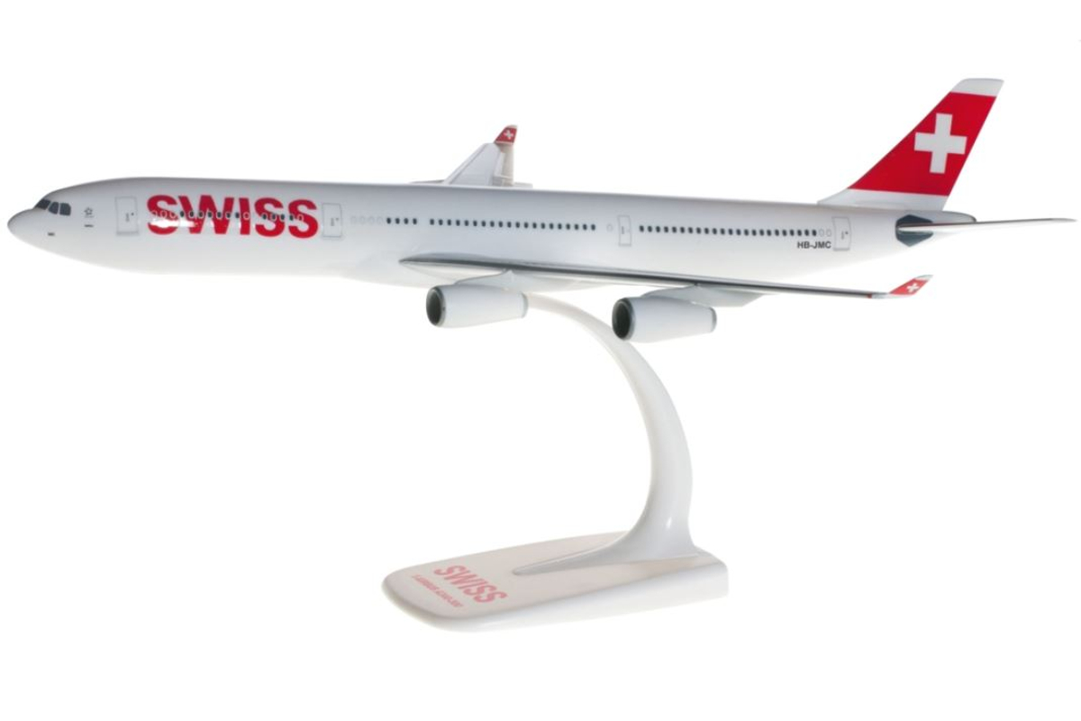 Airbus A340-300 Swiss repülőgép modell HB-JMI