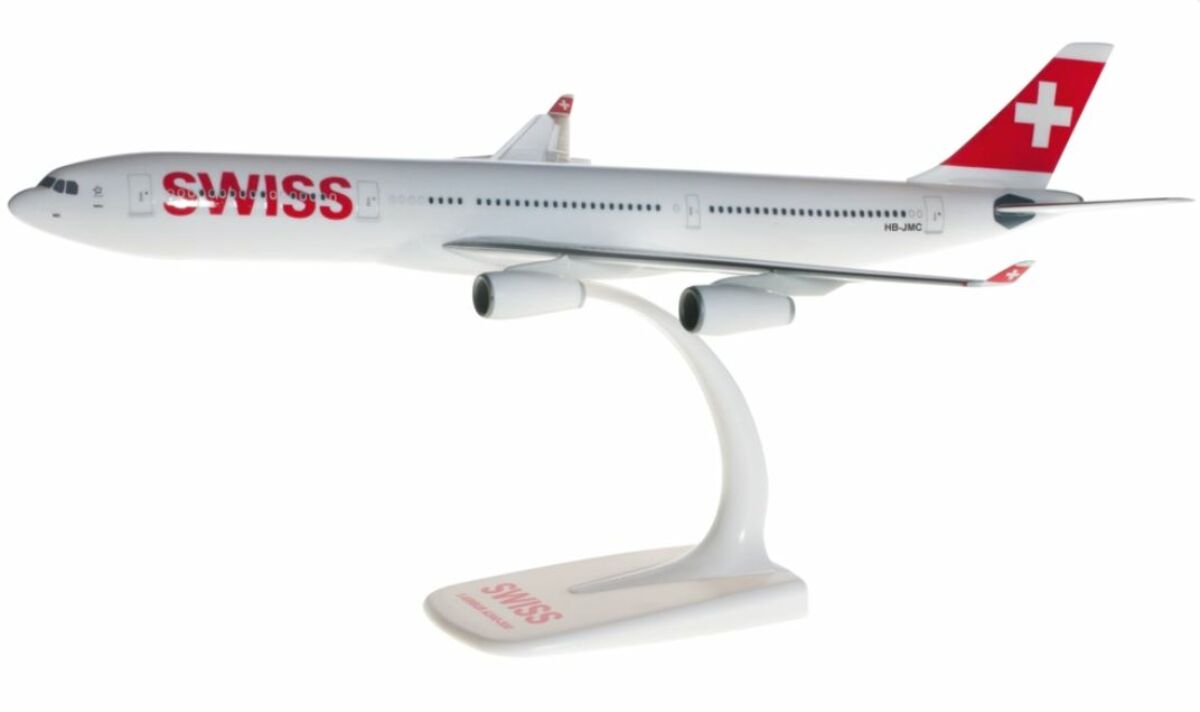 Airbus A340-300 Swiss repülőgép modell HB-JMI