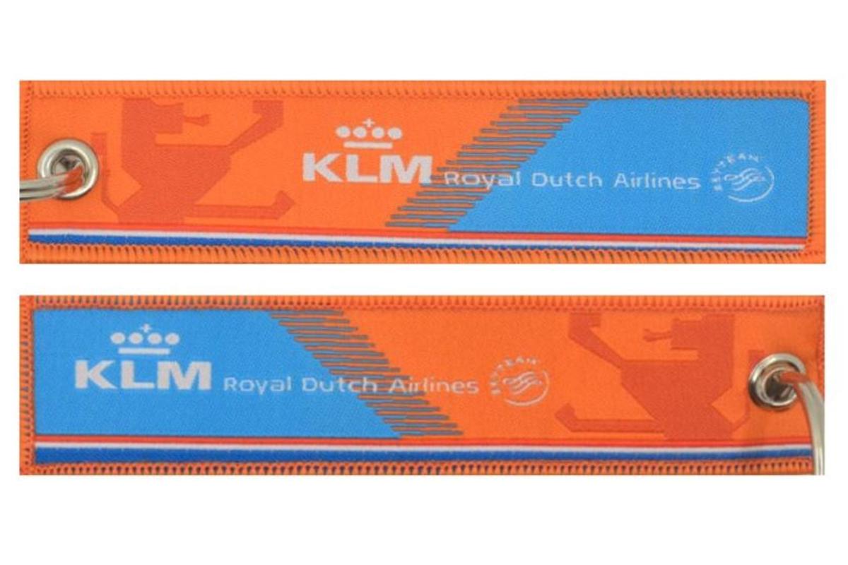 KLM narancs kulcstartó