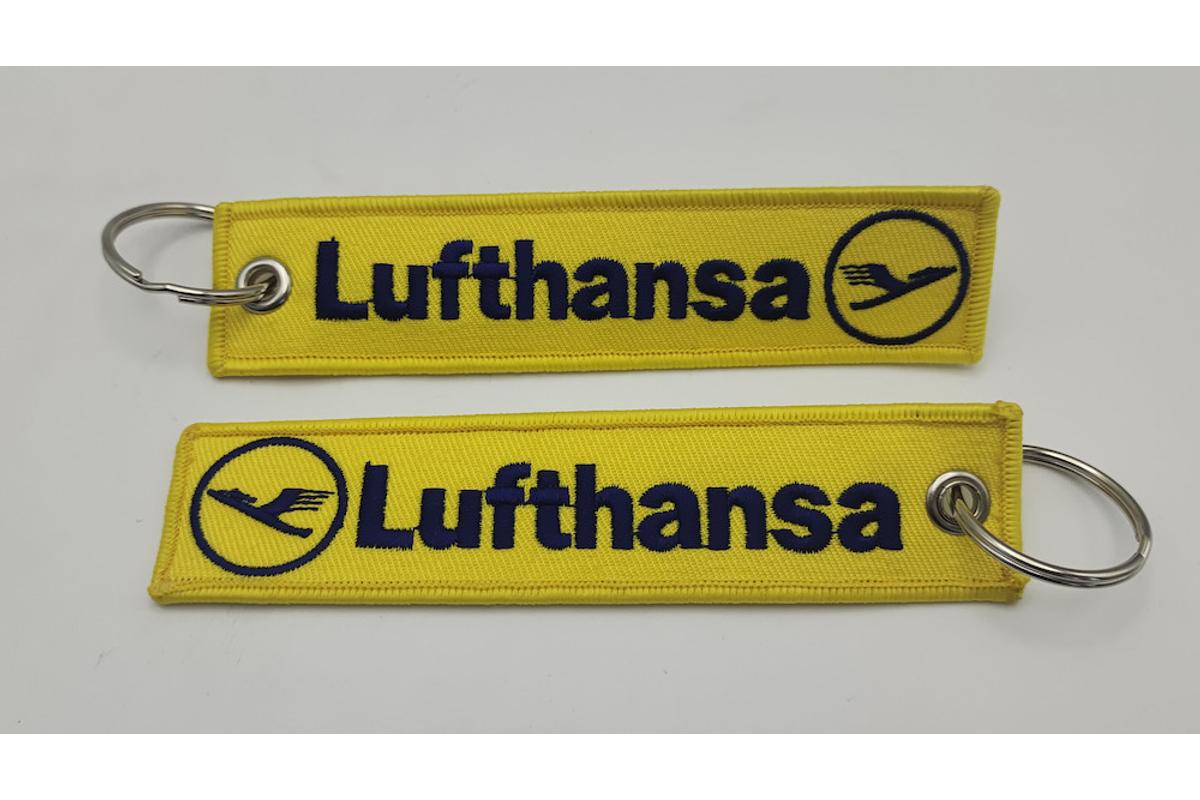 Lufthansa kulcstartó (retró sárga)